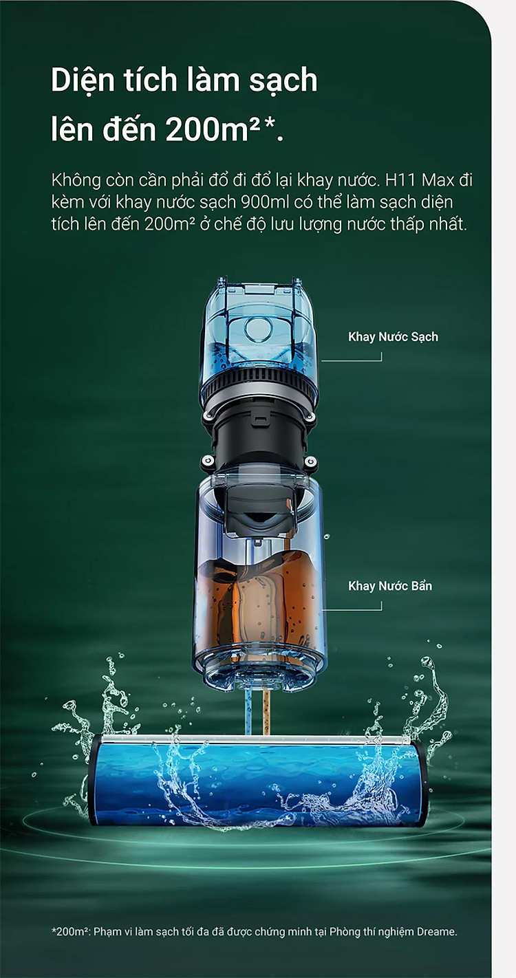 Máy Hút Bụi Lau Nhà Không Dây Dreame H11 Max – Hàng Công ty, Bản Quốc tế 13 Máy hút bụi Dreame H11 Max
