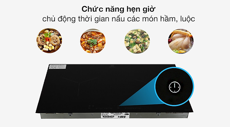 Hẹn giờ - Bếp từ đôi Electrolux EHI7260BB