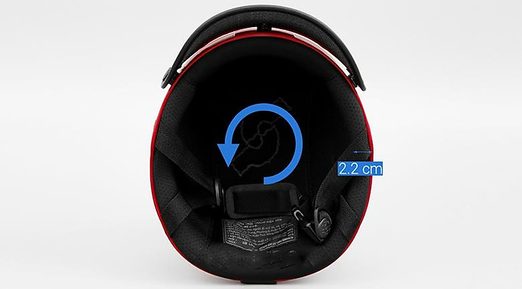 Mút xốp - Mũ bảo hiểm nửa đầu size M Nón Sơn NS008M4A đỏ Mút xốp - Mũ bảo hiểm nửa đầu size M Nón Sơn NS008M4A đỏ