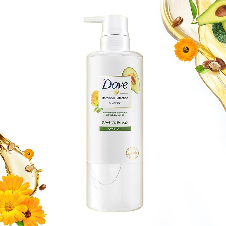 Dove Botanical Selection Damage Protection Shampoo Avocado & Argan Oil