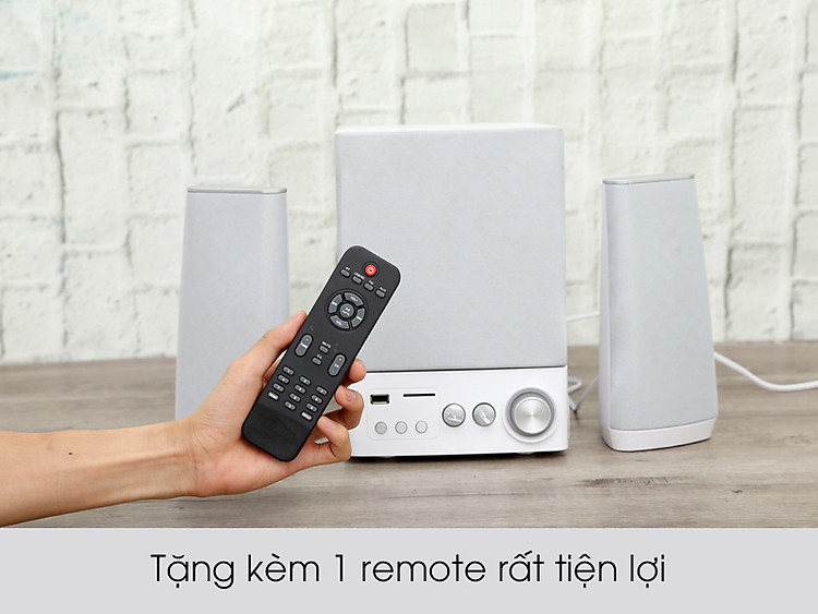 Remote tặng kèm tiện lợi - Loa vi tính 2.1 Enkor E900 Bạc 