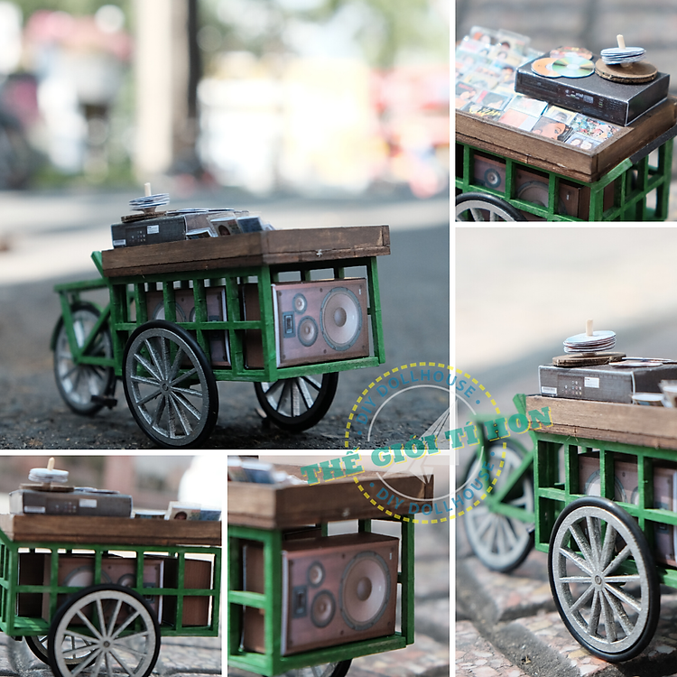 mô hình sài gòn xe bán đĩa dạo thu nhỏ HR09 (9)