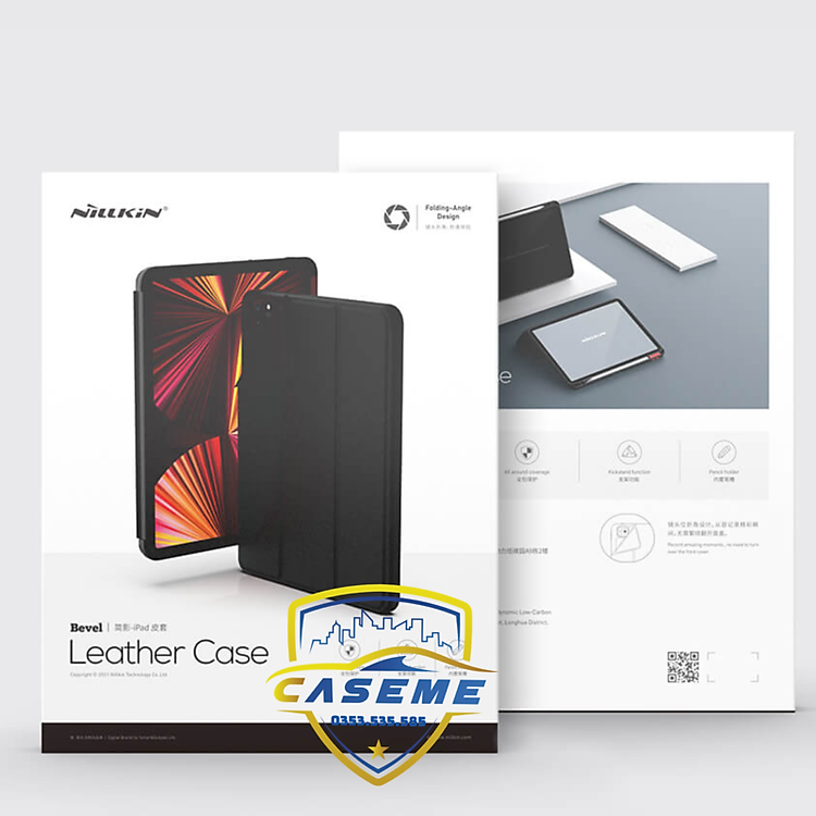Bao Da Danh Cho Ipad Mini 6 Mini 7 Bevel Leather Case Chinh Hang Nillkin (12)