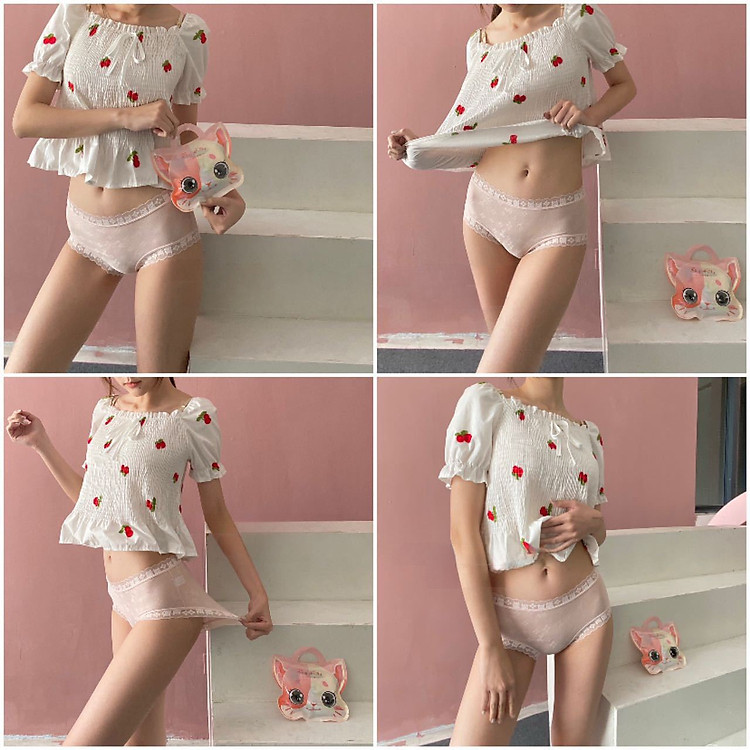 Set Quần Lót Mèo Nhỏ Đáng Yêu