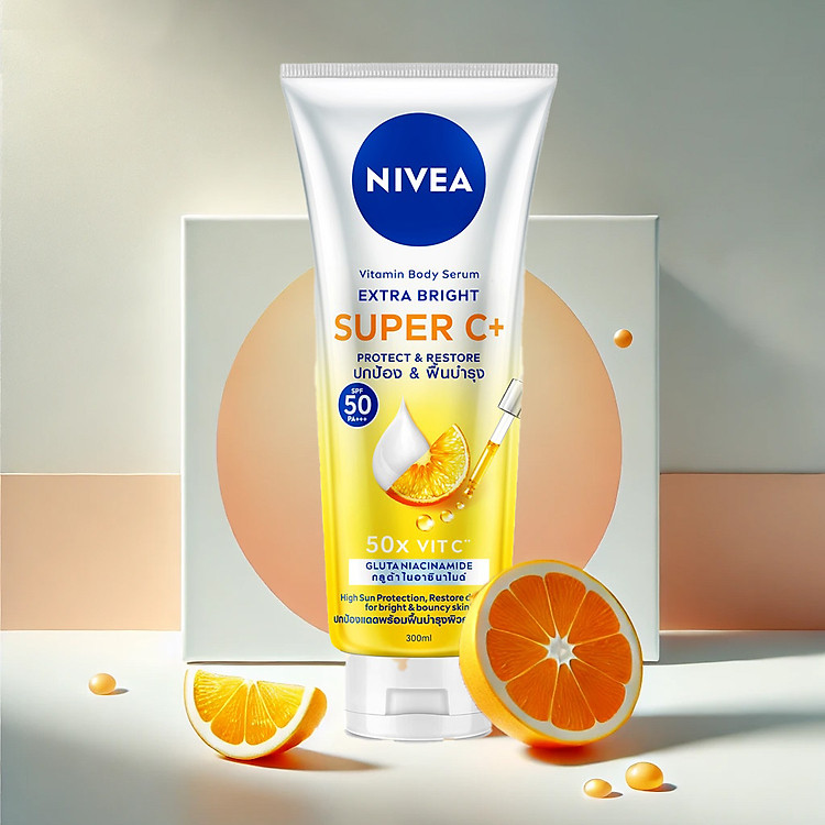 Nivea Extra Bright Super C+ Vitamin Serum SPF50 PA+++