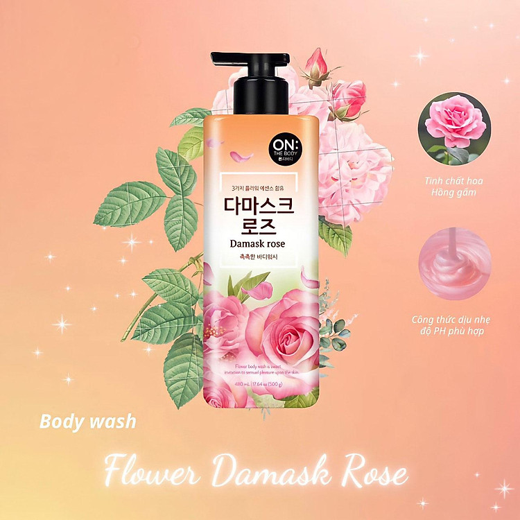 ON: The Body Damask Rose Body Wash 900g