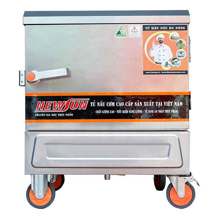 Tủ nấu cơm bằng điện 4 khay NewSun (12 kg/mẻ) - Không tủ điều khiển (Ảnh 1)