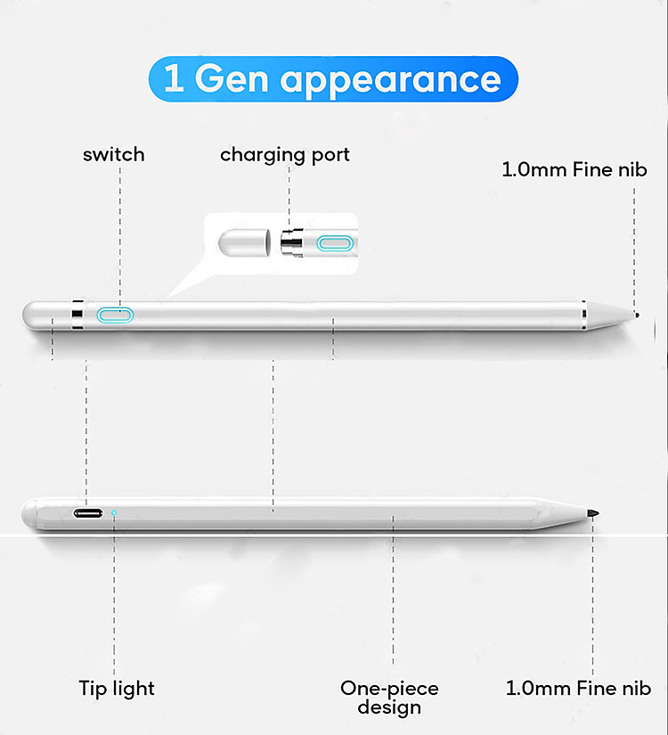 Bút cảm ứng stylus cho iPad Aturos IQS dùng như Apple Pencil