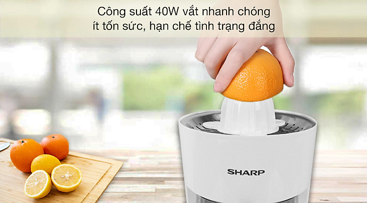 Máy vắt cam Sharp 40W EJ-J408-WH - Công suất 40W