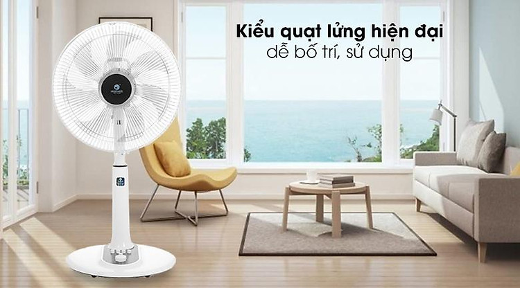 Quạt lửng Hawokoo FAH-010 - Thiết kế quạt Hawokoo đơn giản, kiểu quạt lửng hiện đại