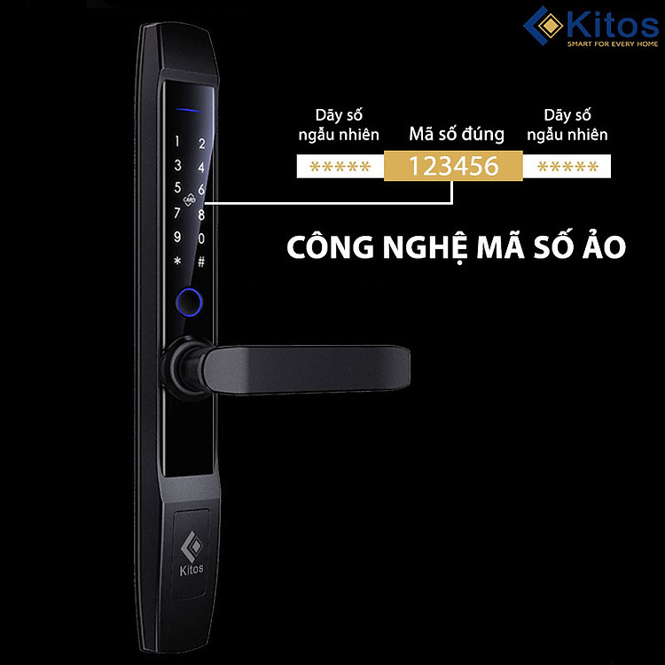 Khóa vân tay cửa nhôm Xingfa Kitos KT-AL520 - II