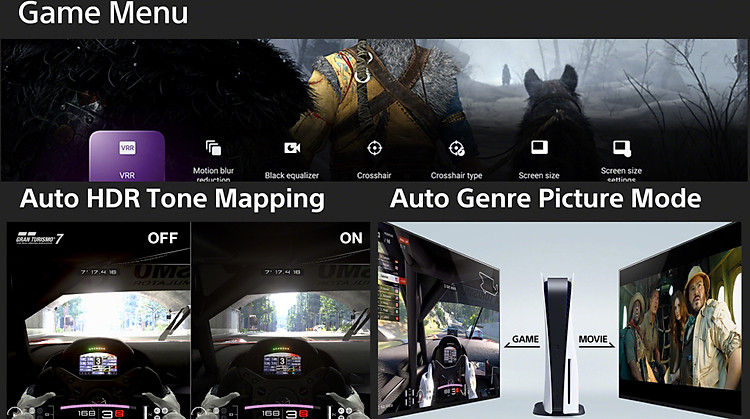 Google Tivi Sony 4K 50 inch 50X80L - Tính năng game Menu