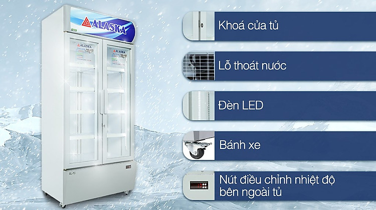 Tủ mát Alaska 580 lít SL 7C - Tiện ích