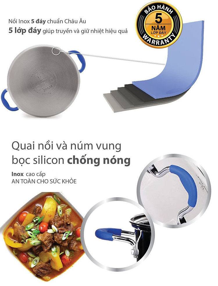 Bộ 3 nồi Inox Elmich Smartcook 2355961