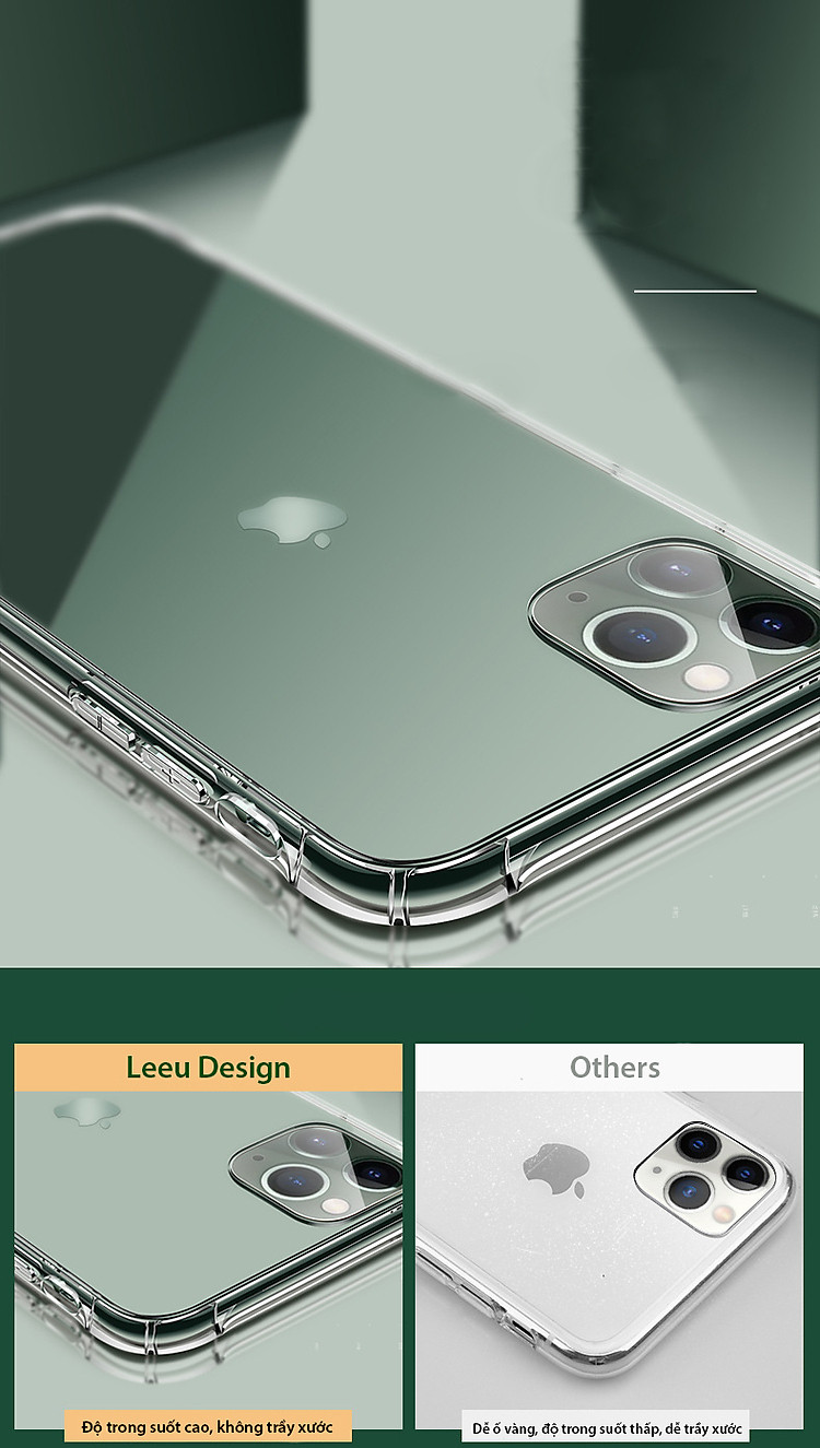Ốp Hybrid TPU + Kính Cường Lực Leeu Design dành cho iPhone 11 / 11 Pro / 11 Pro Max _ Hàng Nhập Khẩu