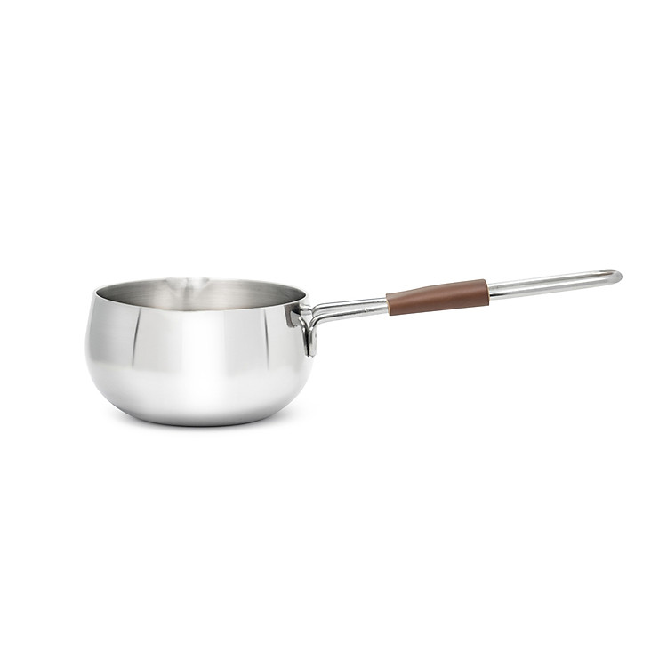 Quánh Inox 3 lớp đúc liền khối miệng rót Kalpen Baby Rinmer size 14cm