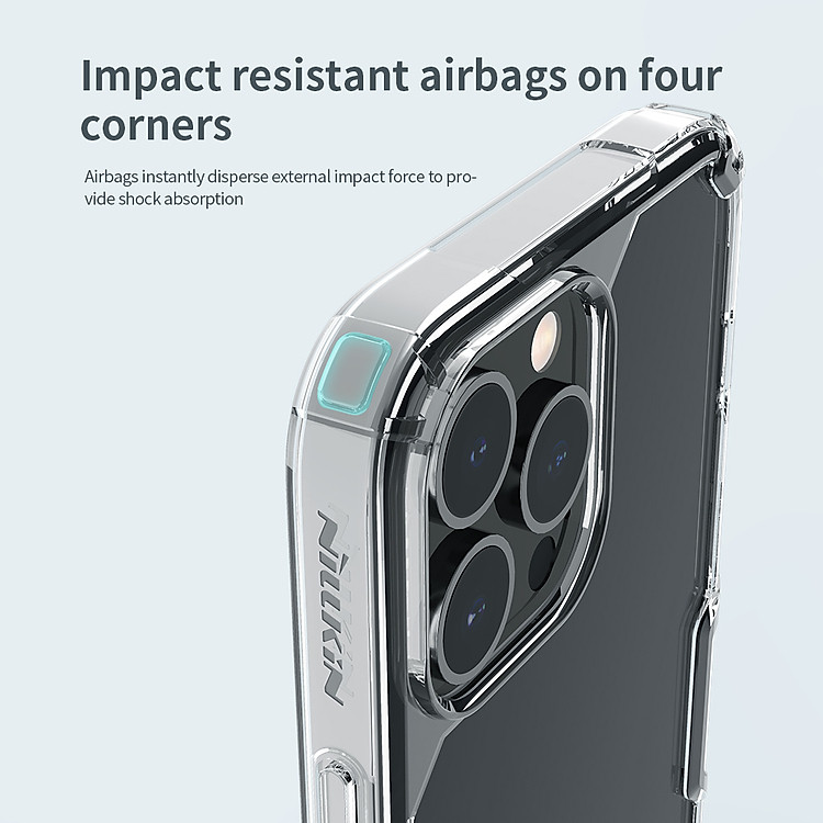 Ốp Lưng Nillkin Nature TPU Pro dành cho iPhone 13 / 13 Pro / 13 Pro Max - Hàng Nhập Khẩu
