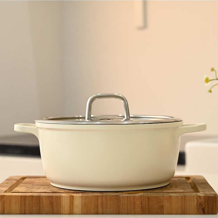 Nồi chống dính phủ gốm Haatz Hàn Quốc size 20cm dung tích 2.2L