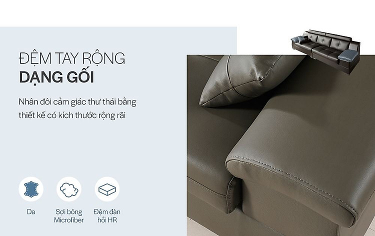 SF300A - GHẾ SOFA DA 3 CHỖ NGỒI