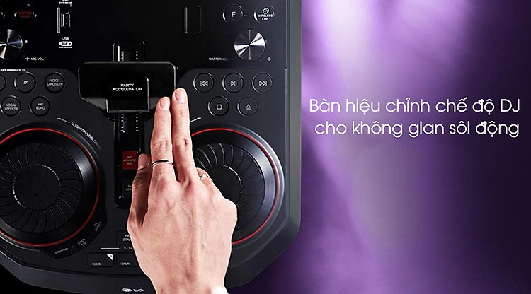 Loa Karaoke LG OL55D 600W - Bàn hiệu chỉnh DJ