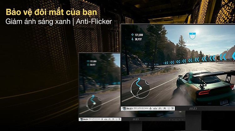 MSI PRO MP243XW bảo vệ mắt