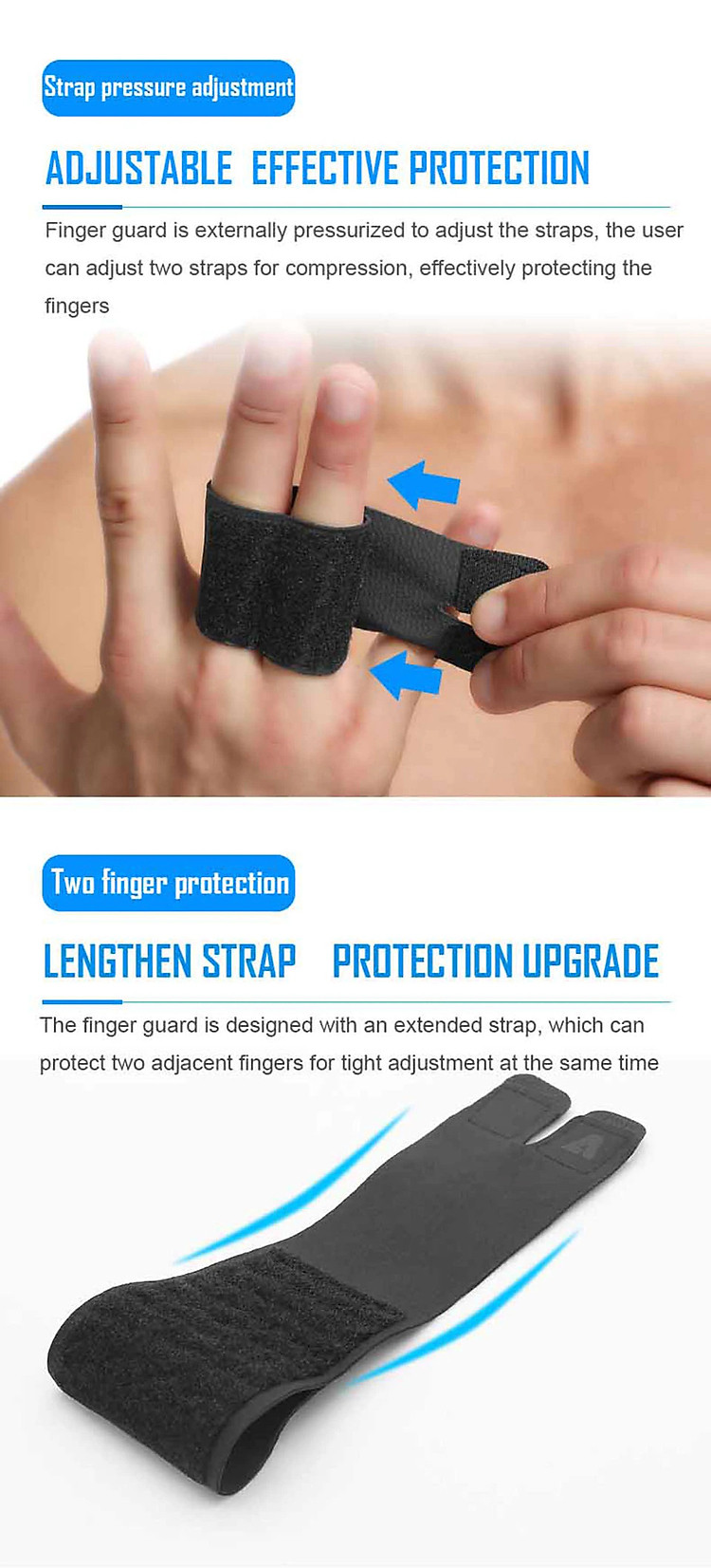 Nẹp cố định ngón tay AOLIKES A-1581 loại bó 2 ngón Sports finger Nẹp cố định ngón tay AOLIKES A-1581 loại bó 2 ngón Sports finger