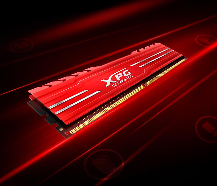 RAM PC ADATA DDR4 XPG GAMMIX D10 8GB 3000 RED
