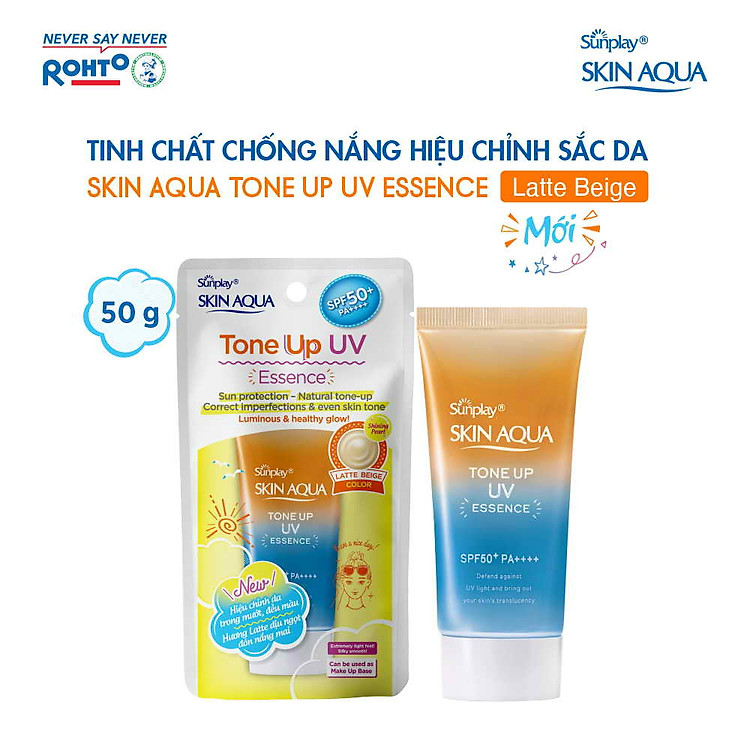 Sunplay Skin Aqua Tone Up UV Essence Latte Beige SPF50+ PA++++