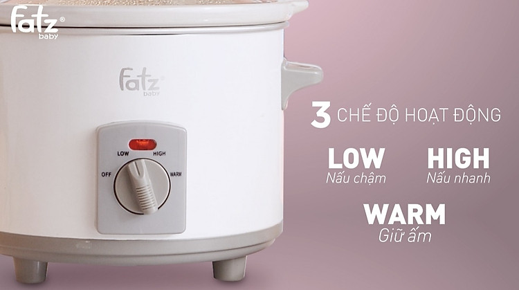 nồi nấu chậm 1.5l-slow ftaz baby - fb9015mh 1