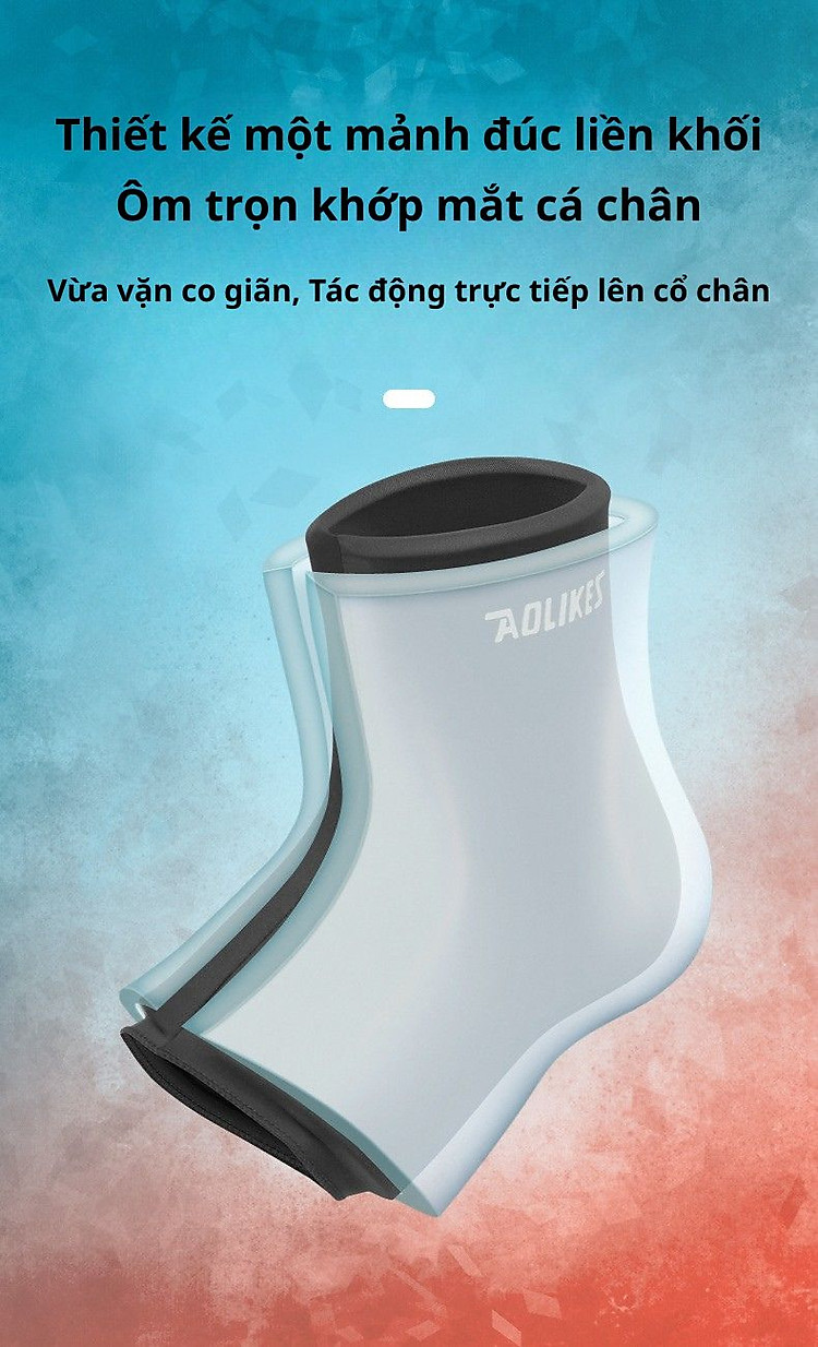 Đai Mắt Cá Chân AOLIKES A-3703 Gel Chườm Nóng Lạnh Giảm Đau