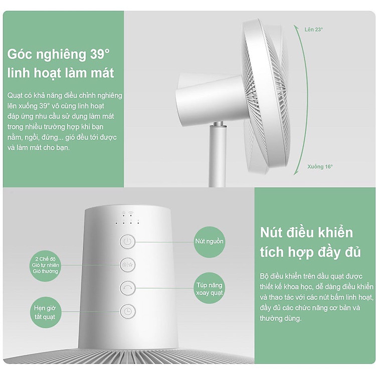 Quạt đứng không dây thông minh Xiaomi Dream Maker Plus - Bản quốc tế chính hãng bảo hàng 12 tháng