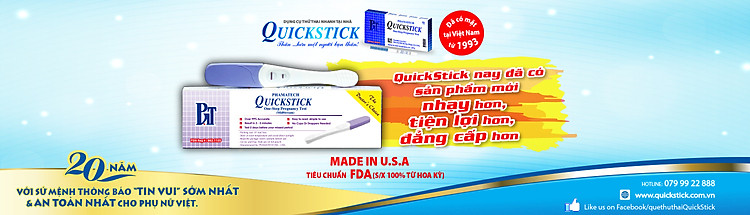 Dụng cụ thử thai cao cấp QuickStick Midstream