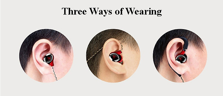 BAYASOLO V21 3.5mm In-ear Earhook Sport Heavy Bass CVC 6.0 Noise Reduction Microphone Wired Earphone