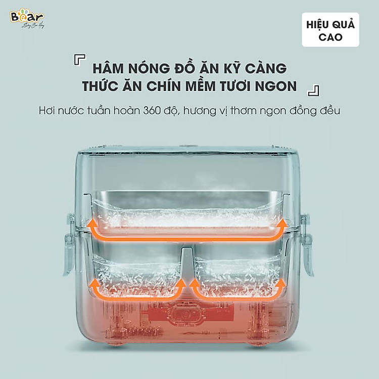 Hộp cơm điện Bear SB-HC12L - Hàng chính hãng