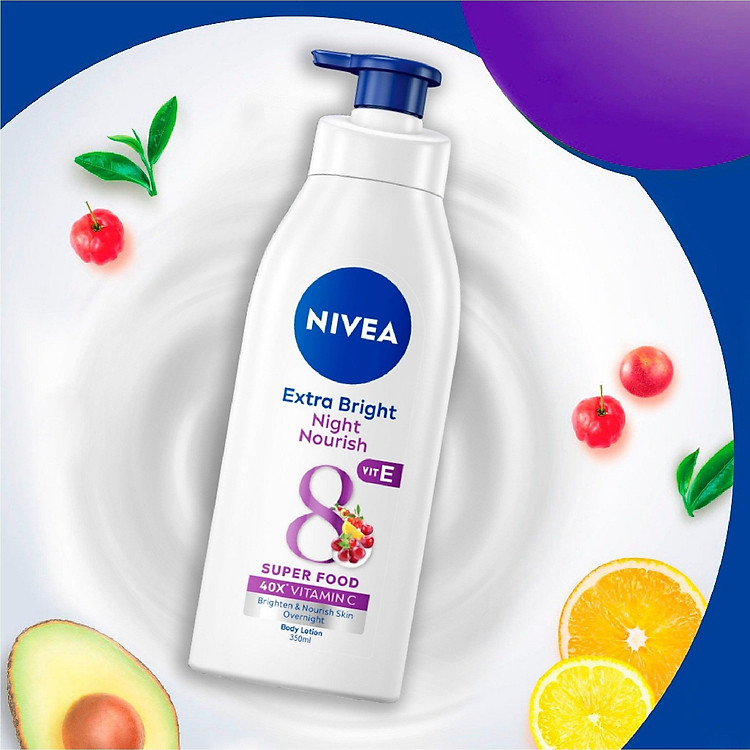 Nivea Body Lotion Whitening Night 350ml