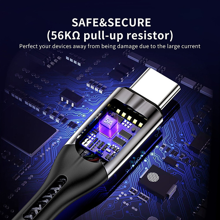 Cáp sạc nhanh Usb To Type C 5A Choetech AC0013 dài 1.2M (Hàng chính hãng) 24