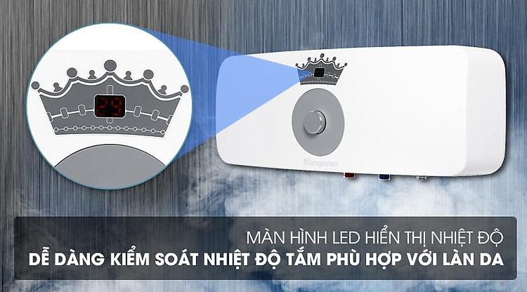 Bình nước nóng Kangaroo - KG 73R2 có màn hình LED hiển thị nhiệt độ