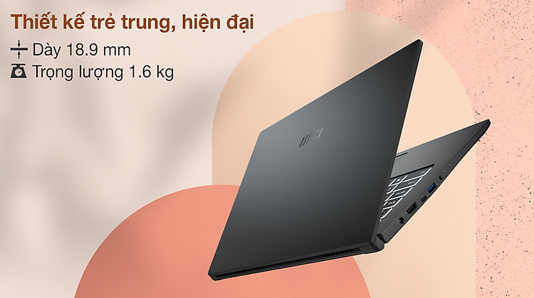 MSI Modern 15 A5M R5 5500U (236VN) - Thiết kế