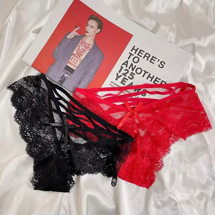 Quần Lót Ren Nơ Hoa Quyến Rũ