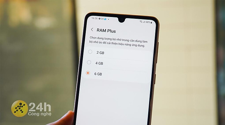 Tính năng mở rộng RAM - Samsung Galaxy A33 5G 6GB