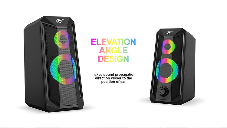 Loa Havit SK202 RGB 2.0 electronic sports speakers 4
