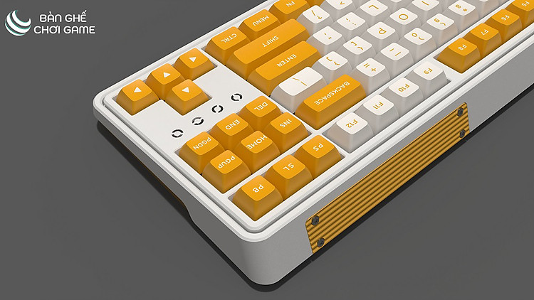 Bàn phím cơ không dây FL-Esports CMK87 Yellow White Kailh Box Switch