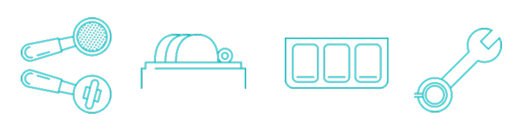 Appia Life 1 Group Volumetric 24 Icon Máy pha cà phê Appia Life 1 Group màu trắng