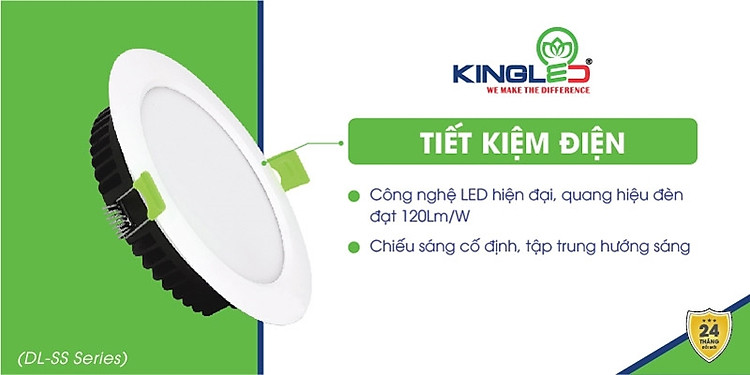 Đèn âm trần downlight ruby có thể tiết kiệm điện vượt trội