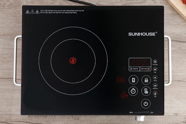 Bảng điều khiển cảm ứng bếp hồng ngoại Sunhouse SHD 6017