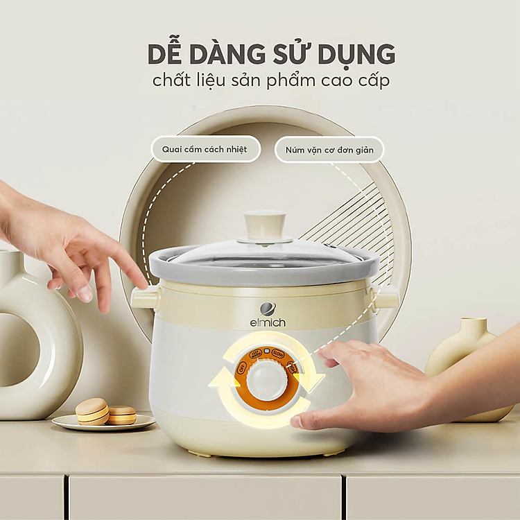 Nồi nấu chậm 2L Elmich SCE-8525