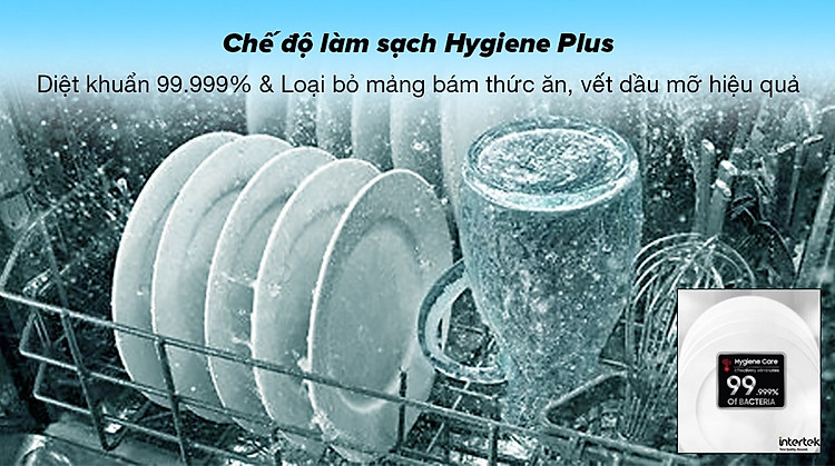 Máy rửa chén độc lập Samsung DW60CG550FSGSV - Chế độ làm sạch Hygiene Plus diệt khuẩn đến 99.999%, đảm bảo an toàn cho sức khỏe người dùng Máy rửa chén độc lập Samsung DW60CG550FSGSV - Chế độ làm sạch Hygiene Plus diệt khuẩn đến 99.999%, đảm bảo an toàn cho sức khỏe người dùng