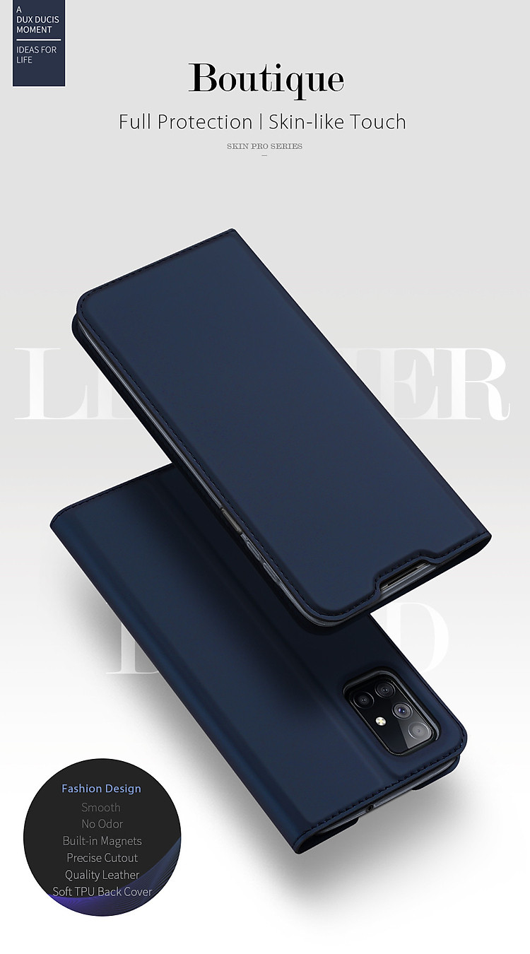 Bao da Samsung Galaxy M51 Dux Ducis Skin - Hàng nhập khẩu