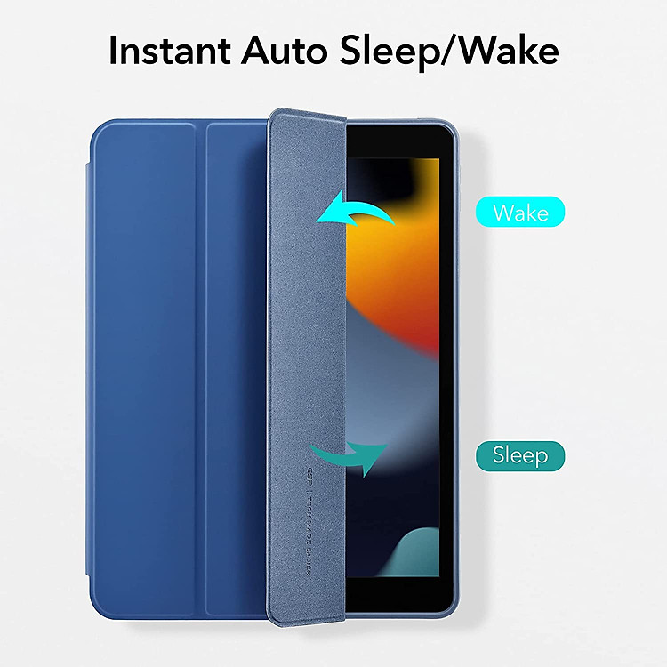 Bao da dành cho iPad Gen 9 10.2 inch 2021 ESR Rebound Pencil Slim Smart Case (Có khe cắm bút Apple Pencil) - Hàng Nhập Khẩu