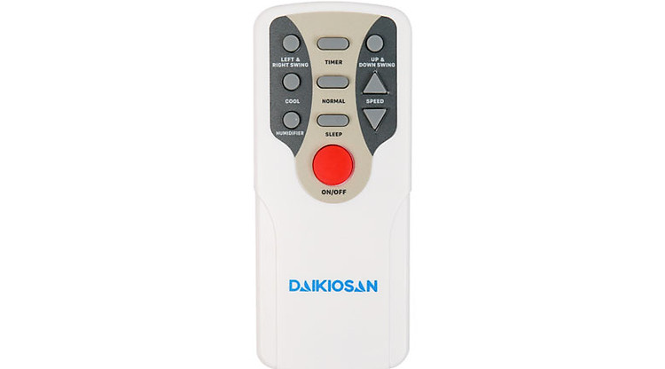 Remote điều khiển từ xa thiết kế nhỏ gọn - Quạt điều hoà Daikiosan DKA-01500B 
